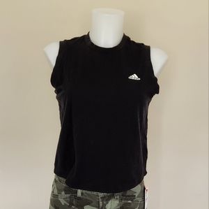 Adidas casual Cropped Logo back muscle tank